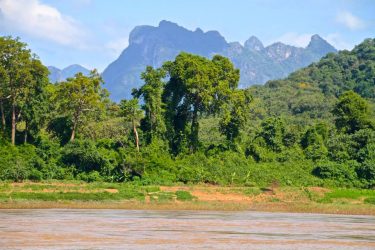 Scenery along the Mekong River, nearby Pak Ou Caves